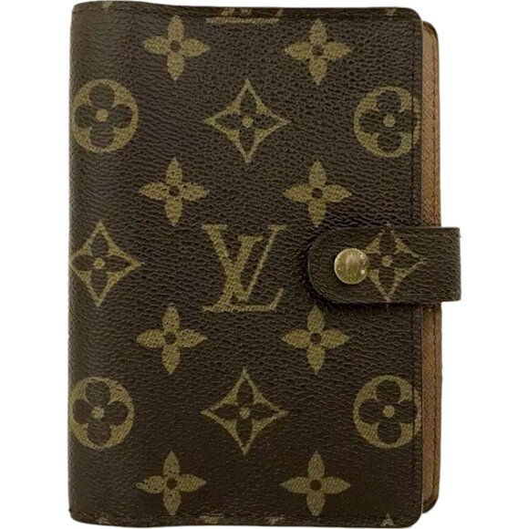 412176AX (K2) Louis Vuitton Notebook Cover Agenda PM Brown Monogram - Picture 1 of 10